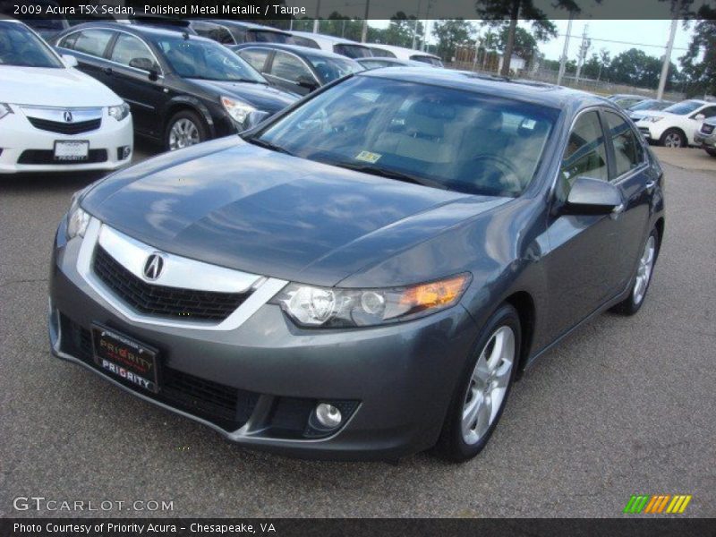 Polished Metal Metallic / Taupe 2009 Acura TSX Sedan