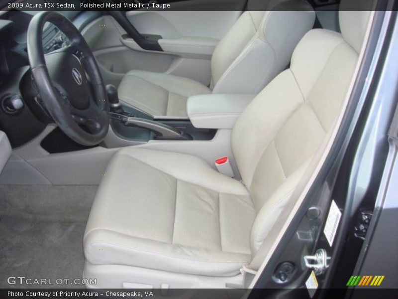 Polished Metal Metallic / Taupe 2009 Acura TSX Sedan