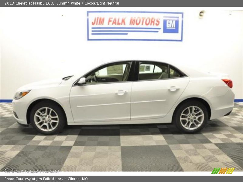 Summit White / Cocoa/Light Neutral 2013 Chevrolet Malibu ECO