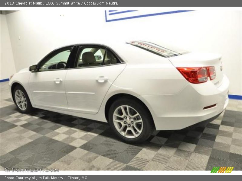 Summit White / Cocoa/Light Neutral 2013 Chevrolet Malibu ECO