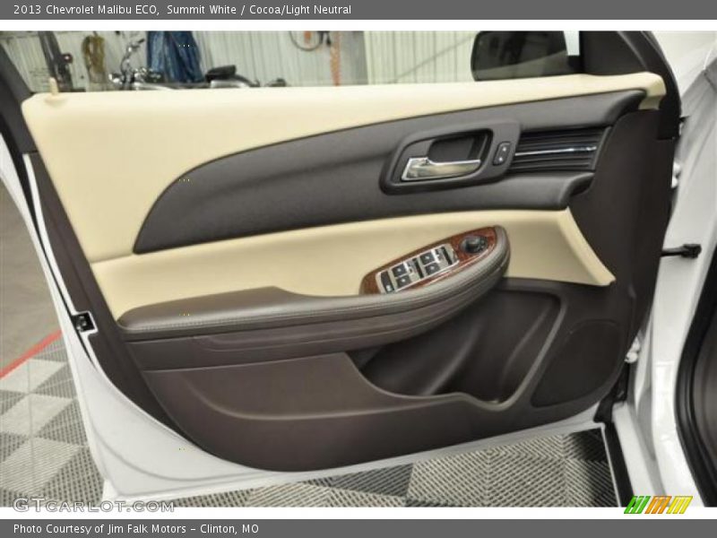 Summit White / Cocoa/Light Neutral 2013 Chevrolet Malibu ECO