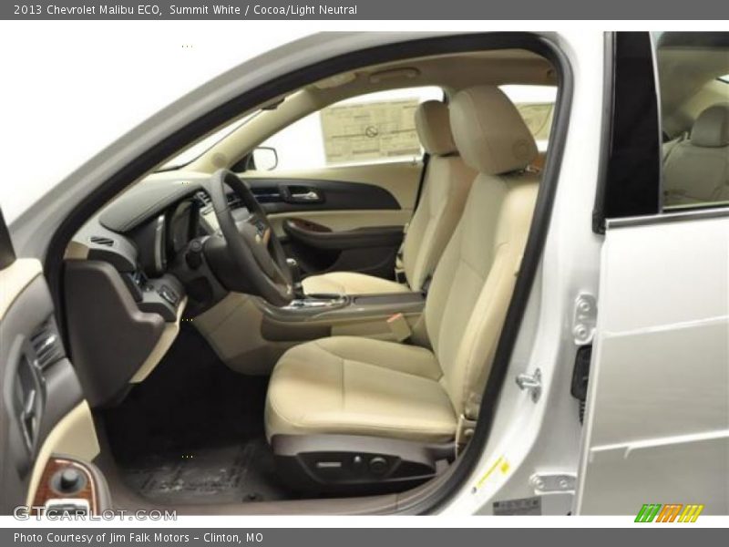 Summit White / Cocoa/Light Neutral 2013 Chevrolet Malibu ECO