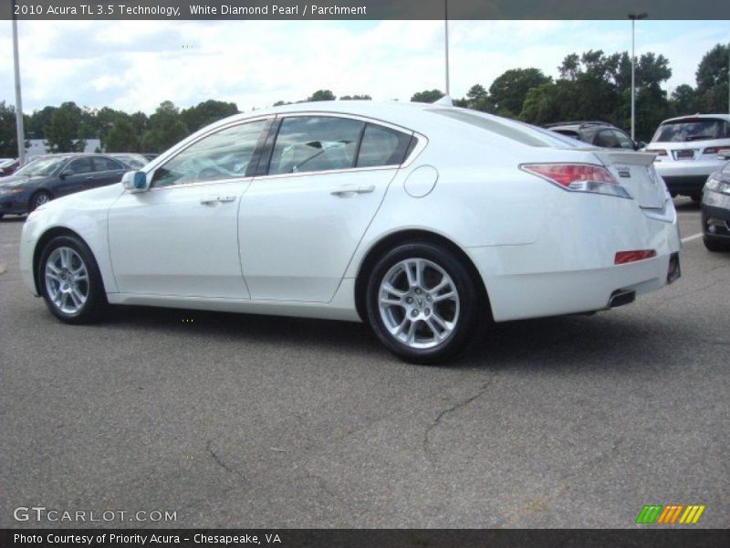 White Diamond Pearl / Parchment 2010 Acura TL 3.5 Technology