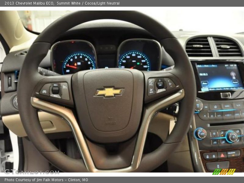 Summit White / Cocoa/Light Neutral 2013 Chevrolet Malibu ECO