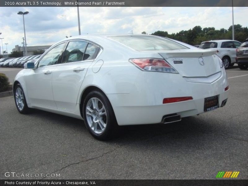 White Diamond Pearl / Parchment 2010 Acura TL 3.5 Technology