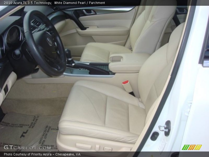 White Diamond Pearl / Parchment 2010 Acura TL 3.5 Technology