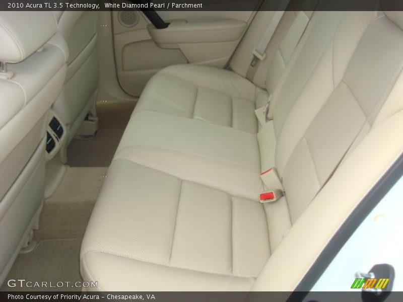 White Diamond Pearl / Parchment 2010 Acura TL 3.5 Technology