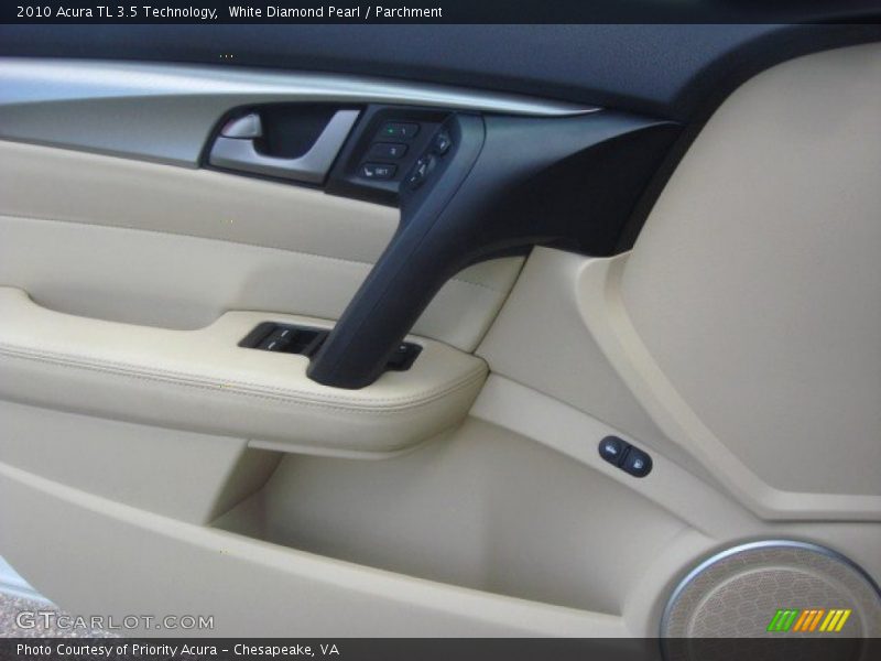 White Diamond Pearl / Parchment 2010 Acura TL 3.5 Technology