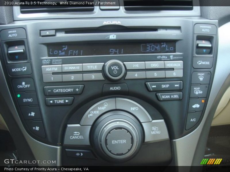 White Diamond Pearl / Parchment 2010 Acura TL 3.5 Technology