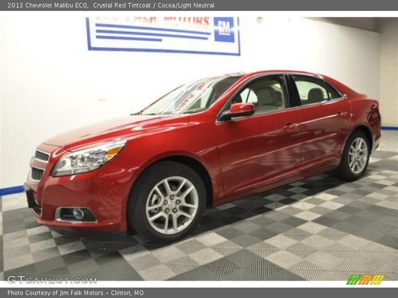 Crystal Red Tintcoat / Cocoa/Light Neutral 2013 Chevrolet Malibu ECO