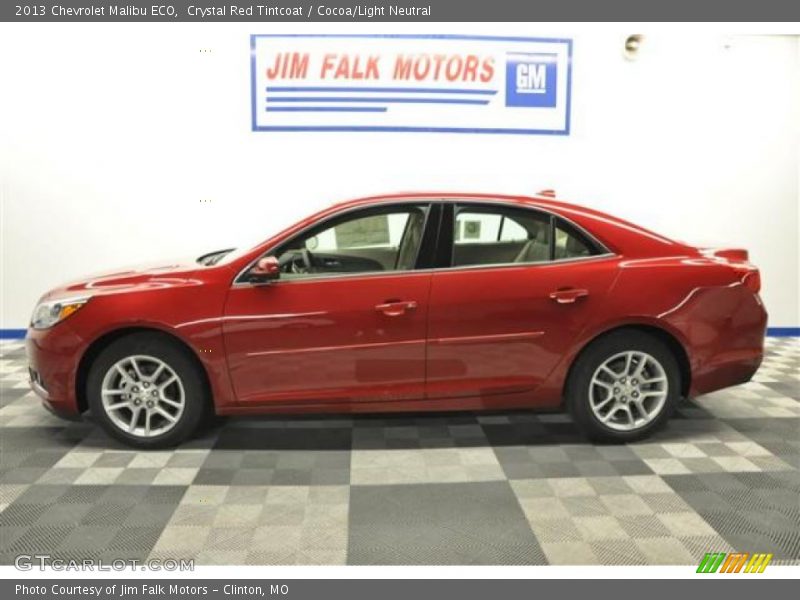 Crystal Red Tintcoat / Cocoa/Light Neutral 2013 Chevrolet Malibu ECO