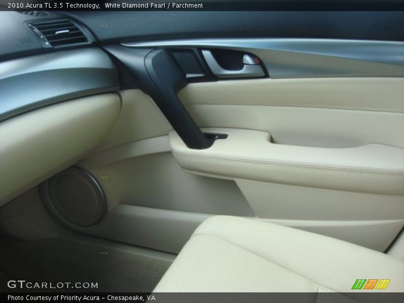 White Diamond Pearl / Parchment 2010 Acura TL 3.5 Technology