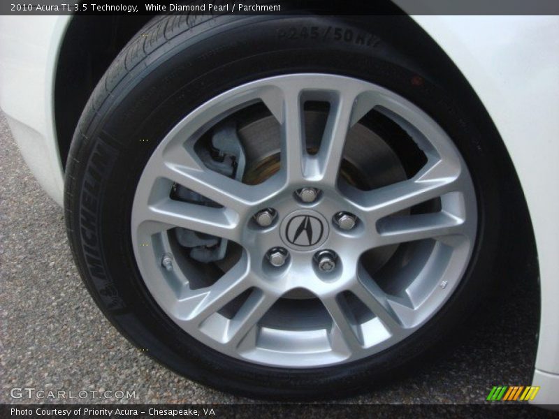 White Diamond Pearl / Parchment 2010 Acura TL 3.5 Technology
