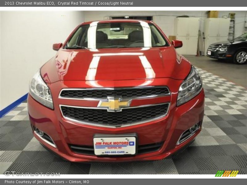 Crystal Red Tintcoat / Cocoa/Light Neutral 2013 Chevrolet Malibu ECO