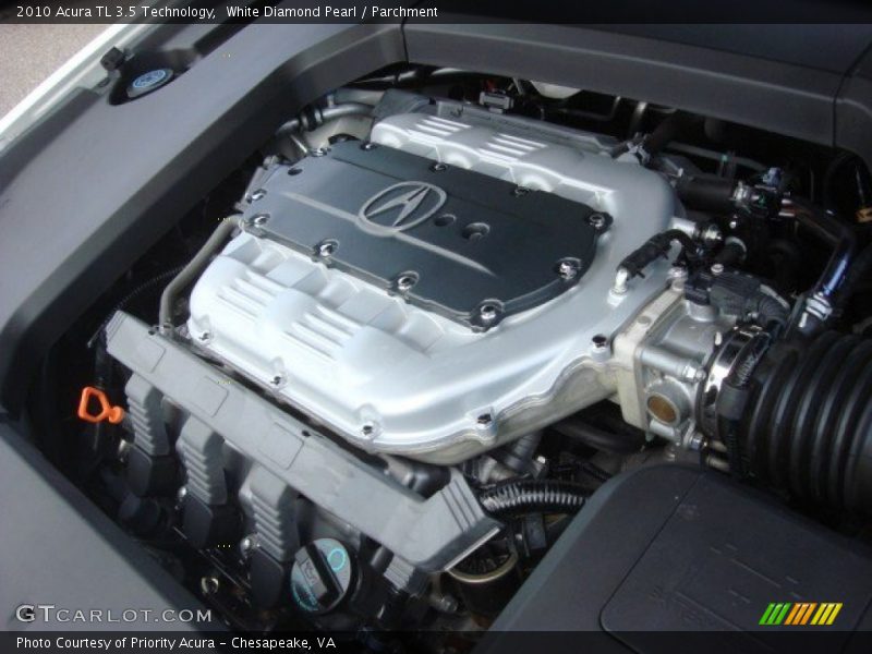 White Diamond Pearl / Parchment 2010 Acura TL 3.5 Technology