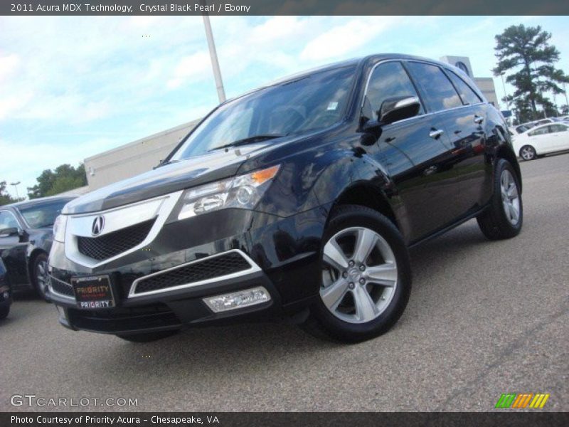 Crystal Black Pearl / Ebony 2011 Acura MDX Technology
