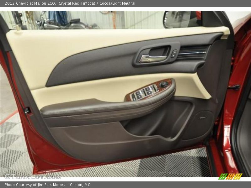 Crystal Red Tintcoat / Cocoa/Light Neutral 2013 Chevrolet Malibu ECO