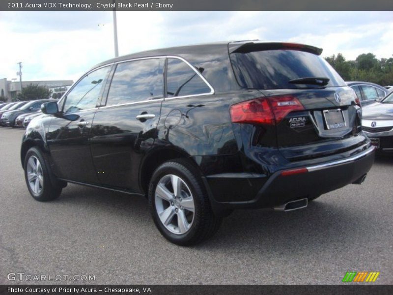 Crystal Black Pearl / Ebony 2011 Acura MDX Technology