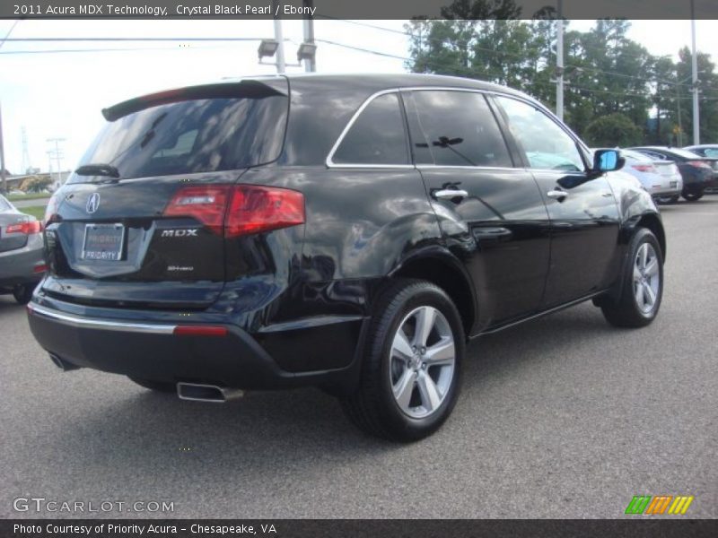 Crystal Black Pearl / Ebony 2011 Acura MDX Technology