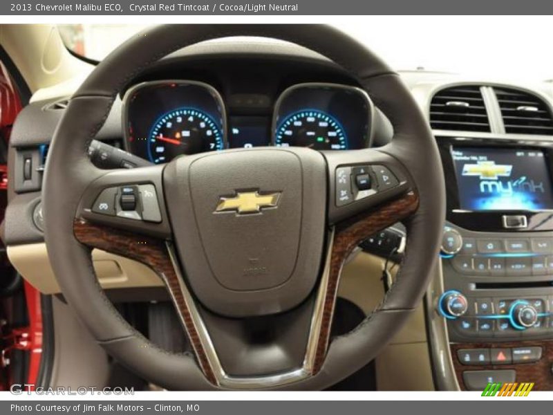 Crystal Red Tintcoat / Cocoa/Light Neutral 2013 Chevrolet Malibu ECO