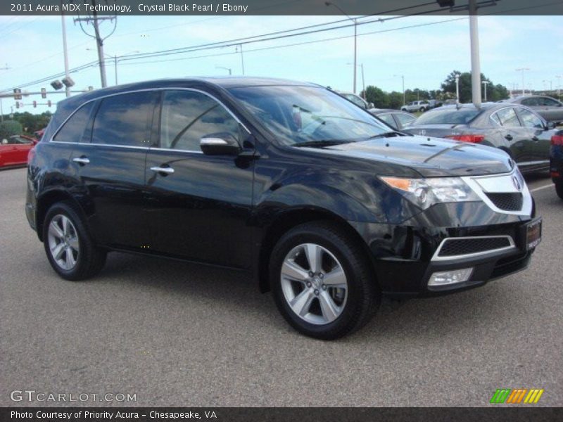Crystal Black Pearl / Ebony 2011 Acura MDX Technology