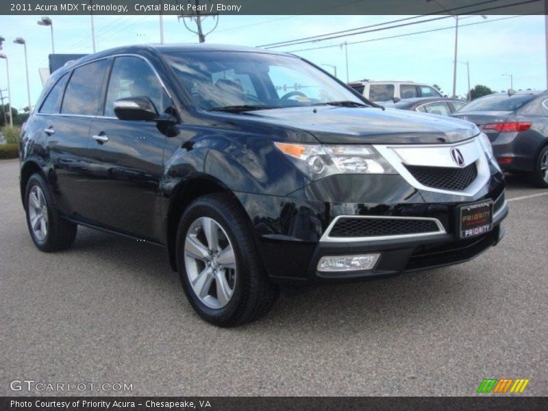 Crystal Black Pearl / Ebony 2011 Acura MDX Technology