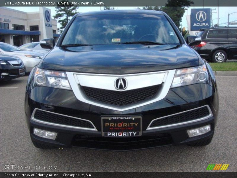 Crystal Black Pearl / Ebony 2011 Acura MDX Technology