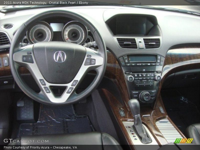 Crystal Black Pearl / Ebony 2011 Acura MDX Technology