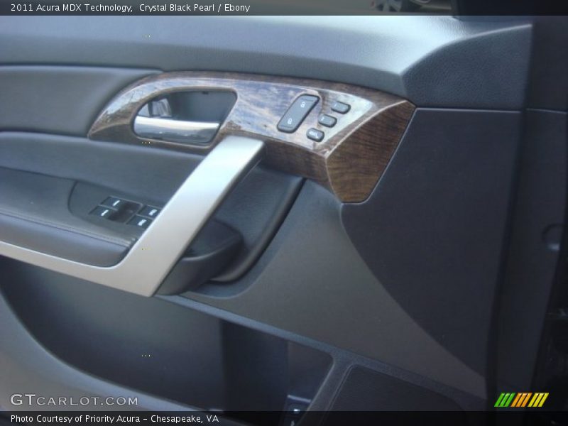 Crystal Black Pearl / Ebony 2011 Acura MDX Technology
