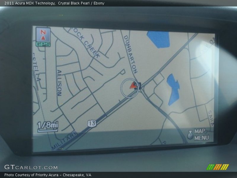 Crystal Black Pearl / Ebony 2011 Acura MDX Technology