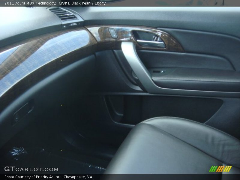 Crystal Black Pearl / Ebony 2011 Acura MDX Technology