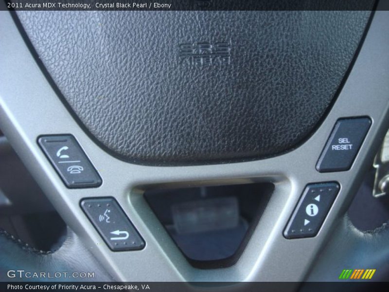 Crystal Black Pearl / Ebony 2011 Acura MDX Technology