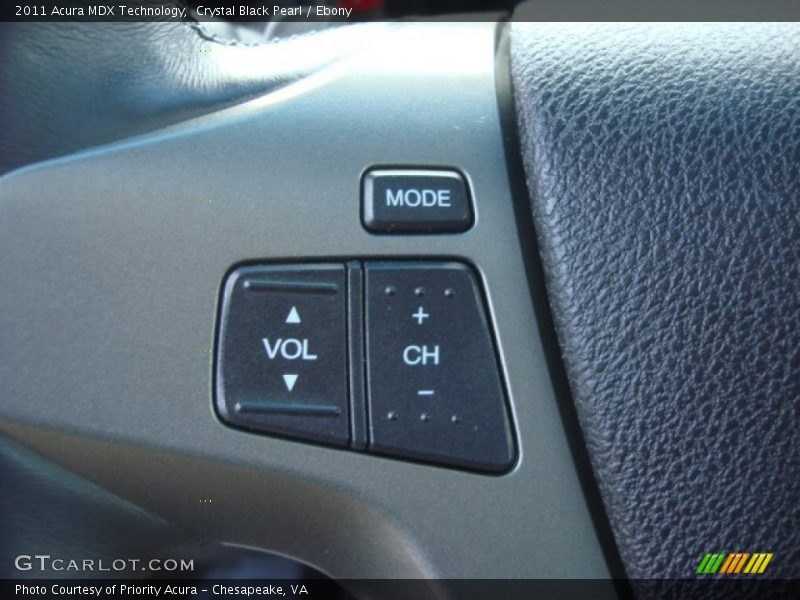 Crystal Black Pearl / Ebony 2011 Acura MDX Technology