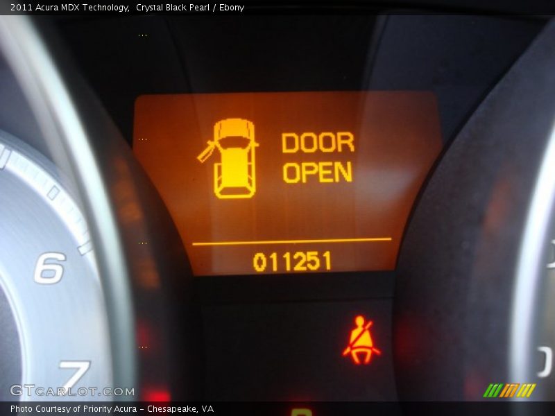 Crystal Black Pearl / Ebony 2011 Acura MDX Technology