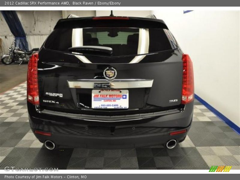 Black Raven / Ebony/Ebony 2012 Cadillac SRX Performance AWD