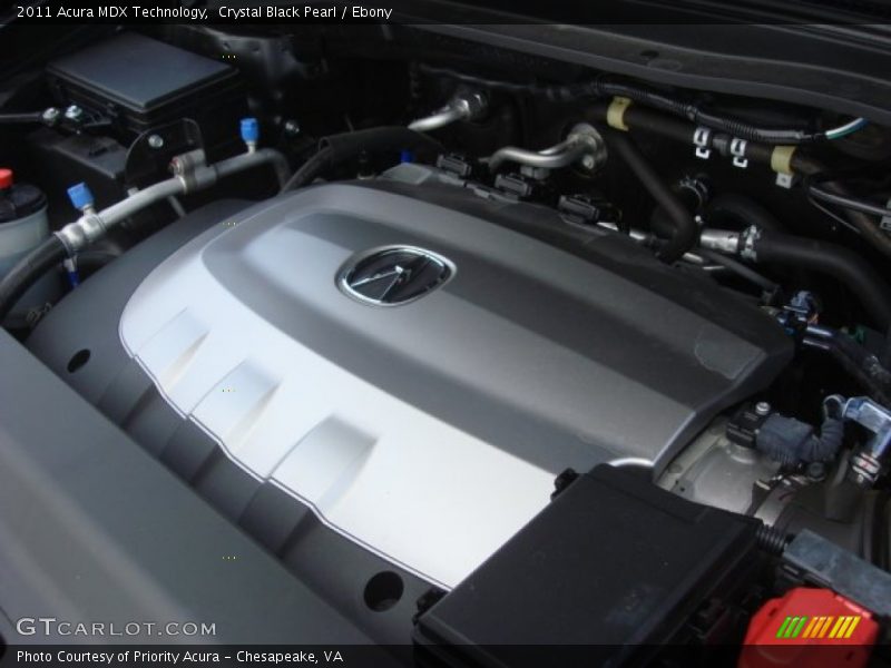 Crystal Black Pearl / Ebony 2011 Acura MDX Technology