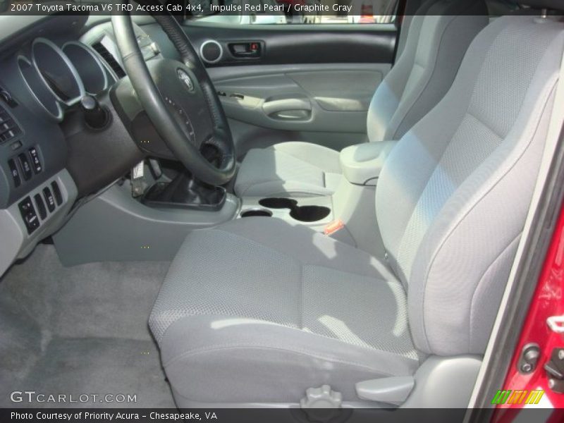 Impulse Red Pearl / Graphite Gray 2007 Toyota Tacoma V6 TRD Access Cab 4x4