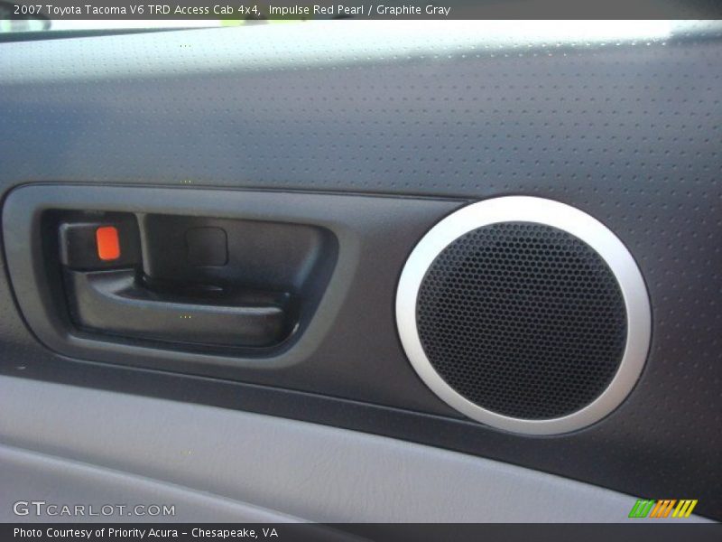 Impulse Red Pearl / Graphite Gray 2007 Toyota Tacoma V6 TRD Access Cab 4x4