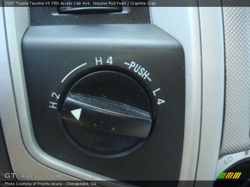 Impulse Red Pearl / Graphite Gray 2007 Toyota Tacoma V6 TRD Access Cab 4x4