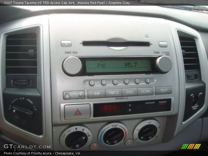 Impulse Red Pearl / Graphite Gray 2007 Toyota Tacoma V6 TRD Access Cab 4x4