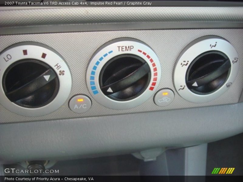 Impulse Red Pearl / Graphite Gray 2007 Toyota Tacoma V6 TRD Access Cab 4x4