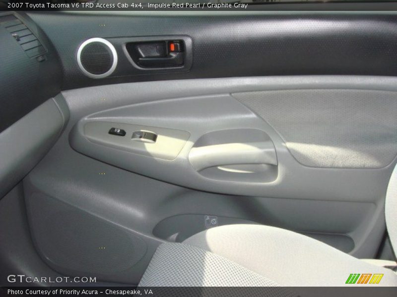Impulse Red Pearl / Graphite Gray 2007 Toyota Tacoma V6 TRD Access Cab 4x4