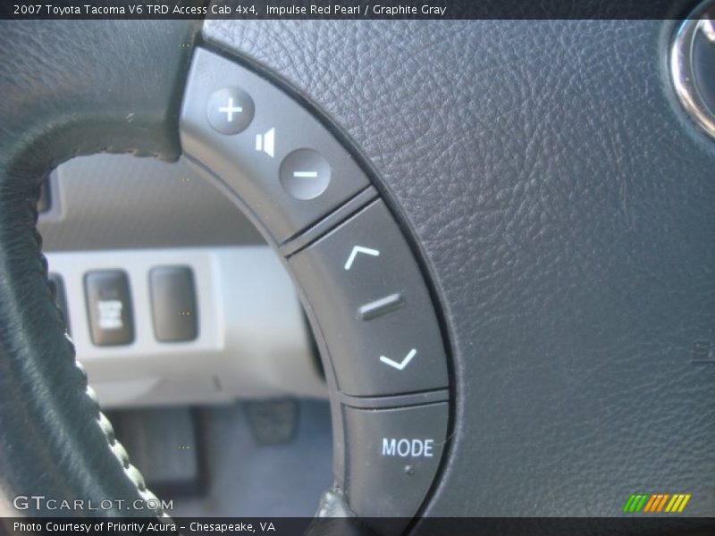 Impulse Red Pearl / Graphite Gray 2007 Toyota Tacoma V6 TRD Access Cab 4x4