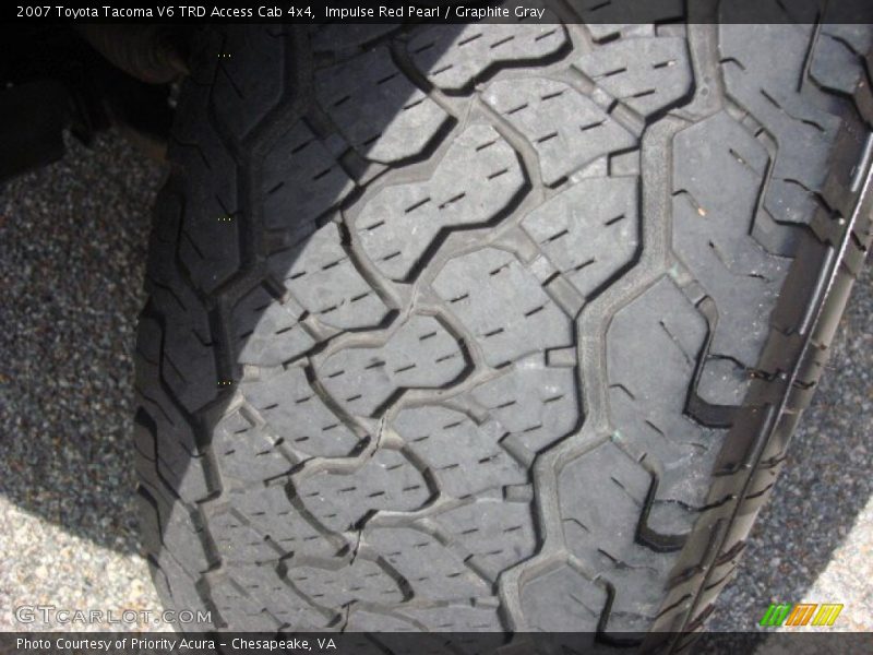 Impulse Red Pearl / Graphite Gray 2007 Toyota Tacoma V6 TRD Access Cab 4x4