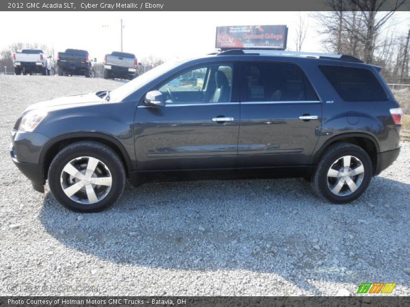 Cyber Gray Metallic / Ebony 2012 GMC Acadia SLT