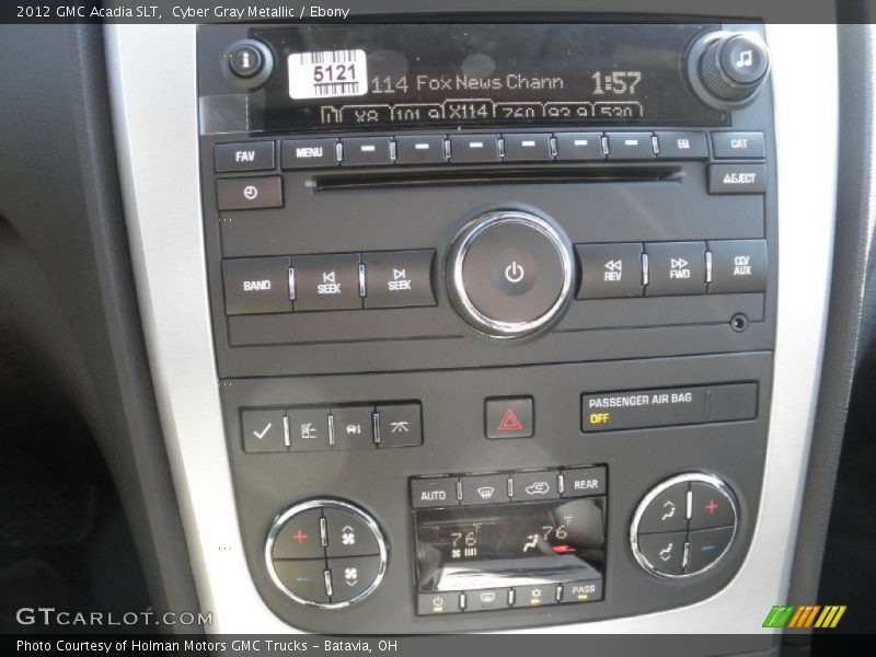 Cyber Gray Metallic / Ebony 2012 GMC Acadia SLT