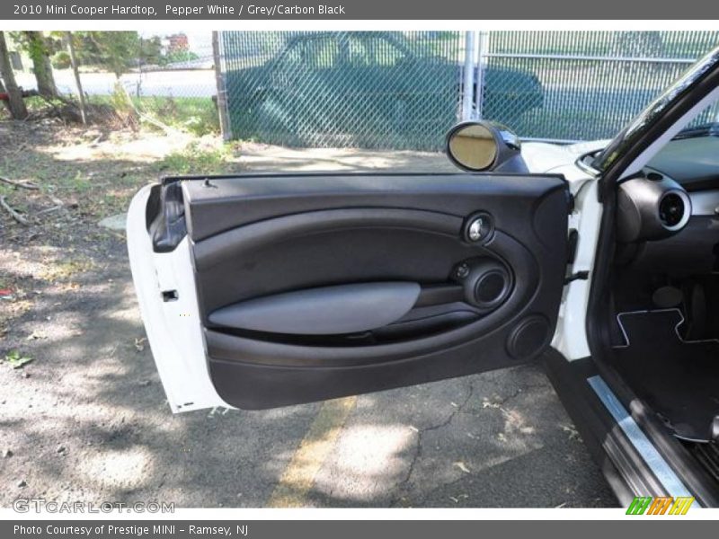 Pepper White / Grey/Carbon Black 2010 Mini Cooper Hardtop