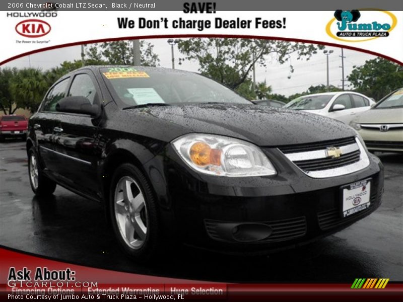 Black / Neutral 2006 Chevrolet Cobalt LTZ Sedan