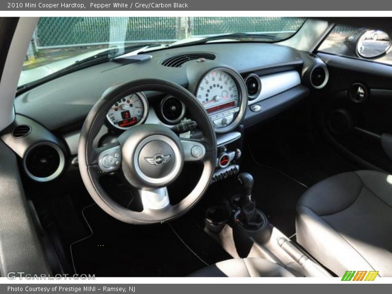 Pepper White / Grey/Carbon Black 2010 Mini Cooper Hardtop
