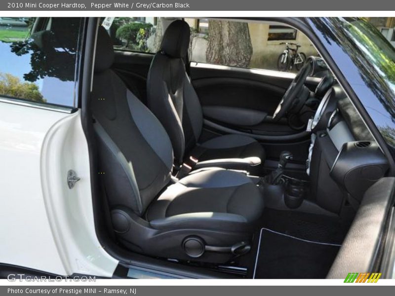 Pepper White / Grey/Carbon Black 2010 Mini Cooper Hardtop